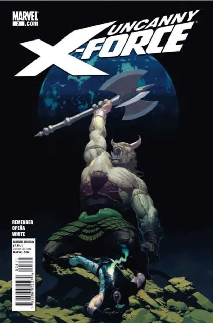 Uncanny X-Force, Vol. 1 #3 Esad Ribić Regular comic book cover, 2011