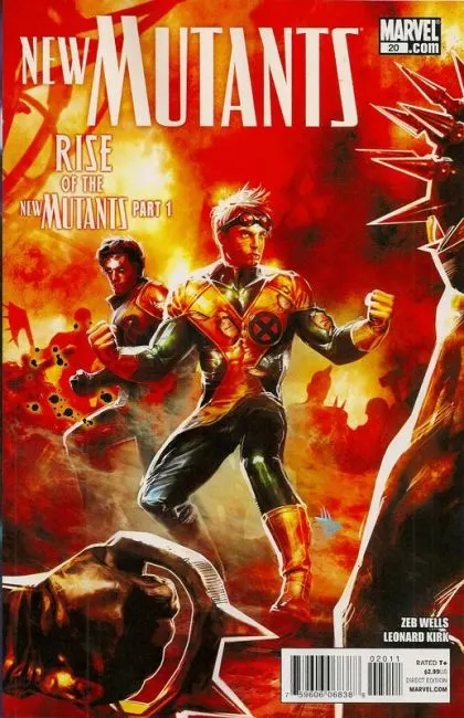 New Mutants, Vol. 3 #20 comic book cover, 2011