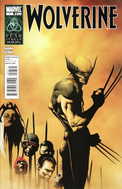 Wolverine, Vol. 4 #7 Jae Lee Regular comic book cover, 2011