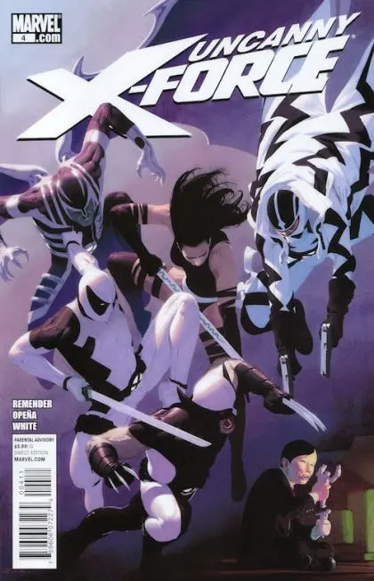 Uncanny X-Force, Vol. 1 #4 comic book cover, 2011