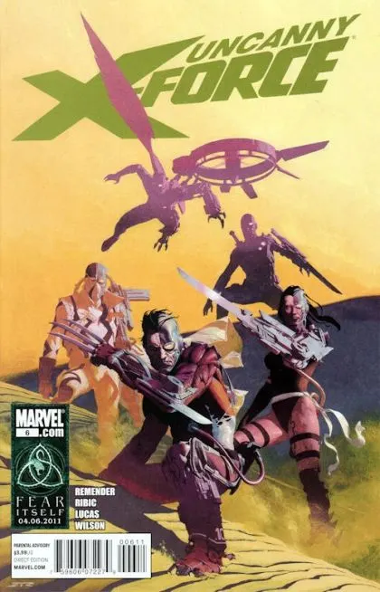 Uncanny X-Force, Vol. 1 #6 comic book cover, 2011