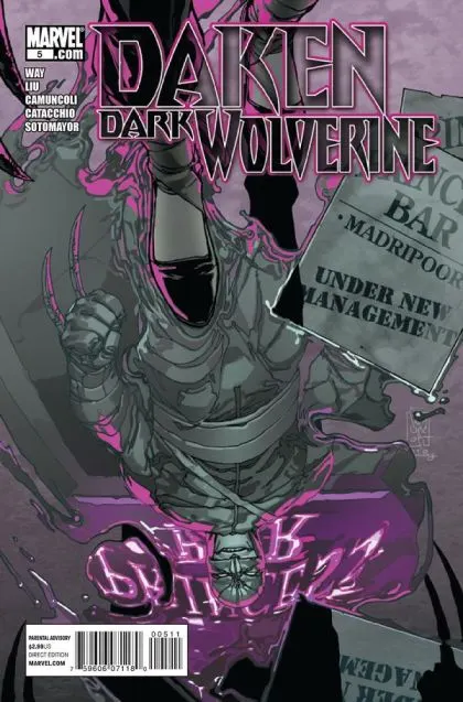 Daken: Dark Wolverine #5 comic book cover, 2011