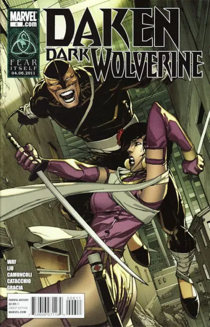 Daken: Dark Wolverine #6 comic book cover, 2011