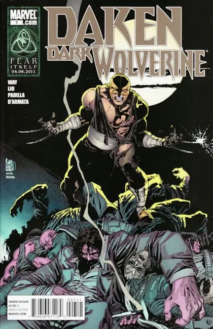 Daken: Dark Wolverine #7 comic book cover, 2011