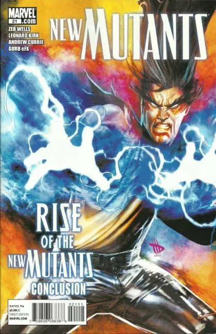 New Mutants, Vol. 3 #21 comic book cover, 2011