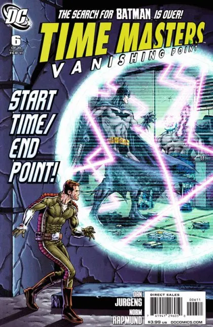 Time Masters: Vanishing Point #6 comic book cover, 2011