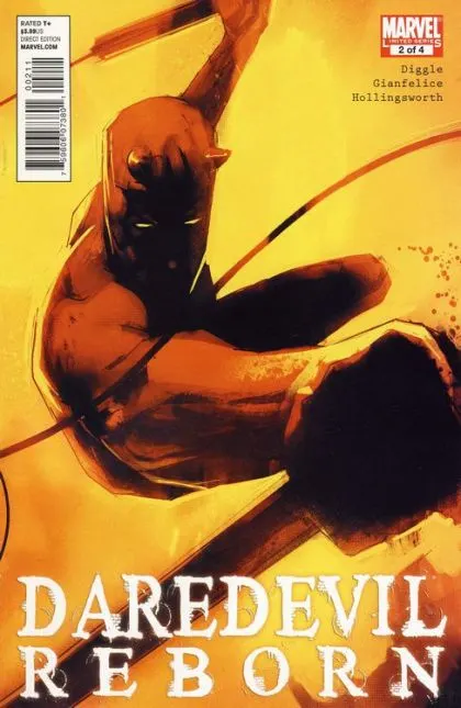 Daredevil Reborn #2 Jock Regular comic book cover, 2011