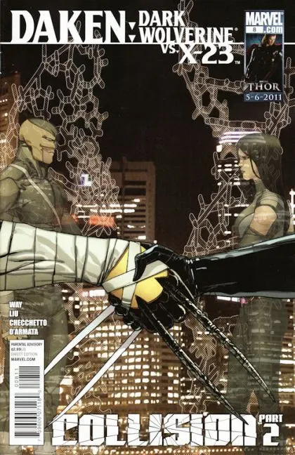 Daken: Dark Wolverine #8 comic book cover, 2011