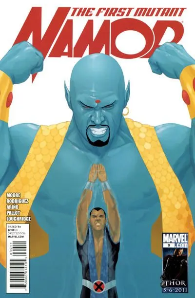 Namor: The First Mutant #9 comic book cover, 2011