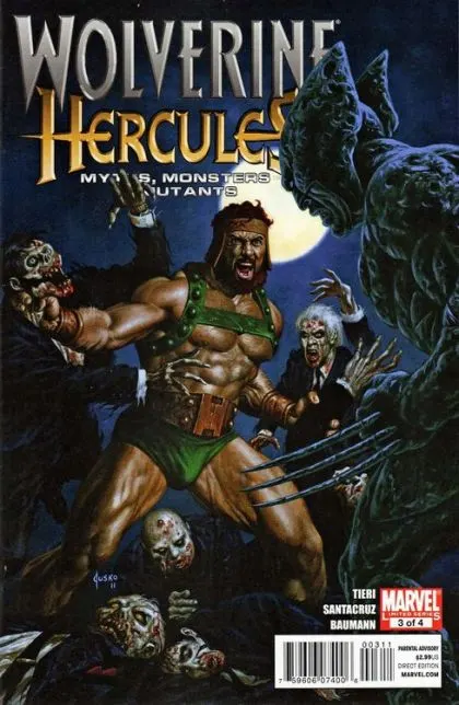 Wolverine / Hercules: Myths, Monsters and Mutants #3 comic book cover, 2011