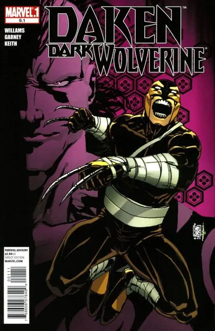 Daken: Dark Wolverine #9.1 comic book cover, 2011