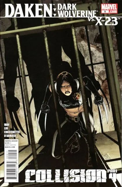 Daken: Dark Wolverine #9 comic book cover, 2011