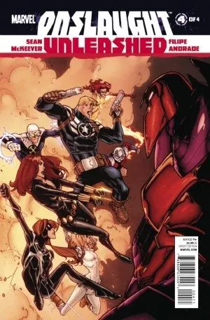 Onslaught Unleashed #4 comic book cover, 2011