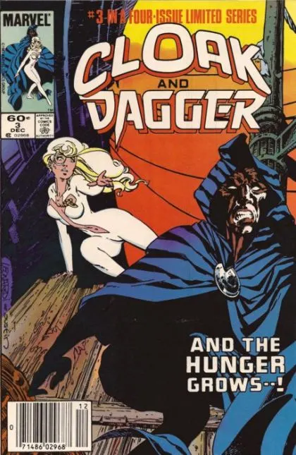 Cloak and Dagger, Vol. 1 #3 Newsstand Edition comic book cover, 1983