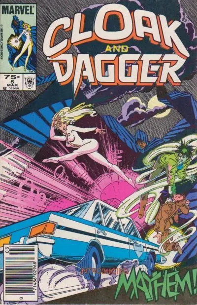 Cloak and Dagger, Vol. 2 #5 Newsstand Edition comic book cover, 1986