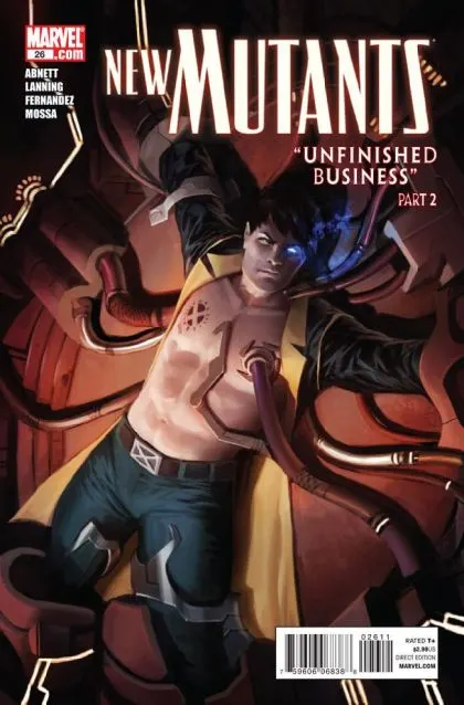 New Mutants, Vol. 3 #26 comic book cover, 2011