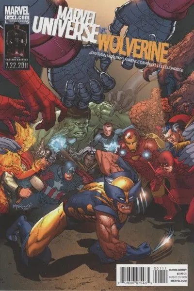 Marvel Universe vs. Wolverine #1 comic book cover, 2011