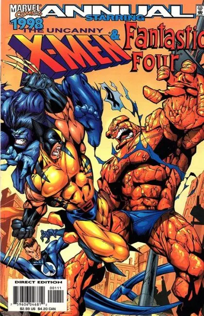The Uncanny X-Men, Vol. 1 Annual #22 Direct Edition comic book cover, 1998