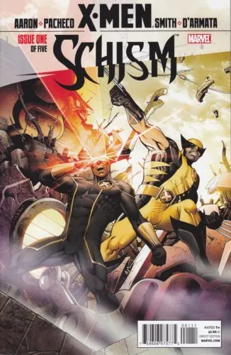 X-Men: Schism #1 Carlos Pacheco Regular comic book cover, 2011