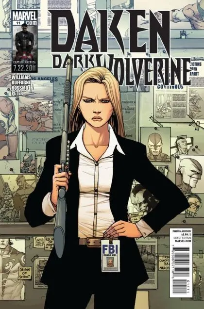 Daken: Dark Wolverine #11 comic book cover, 2011