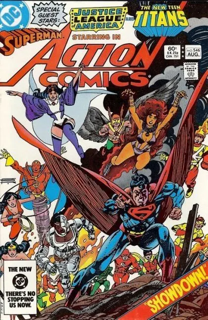 Action Comics, Vol. 1 #546 Direct Edition comic book cover, 1983