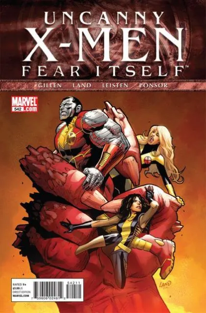 Uncanny X-Men, Vol. 1 #542 Direct Edition comic book cover, 2011