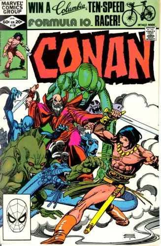 Conan the Barbarian, Vol. 1 #130 Direct Edition comic book cover, 1982