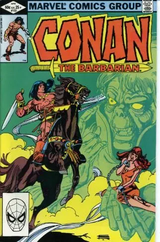 Conan the Barbarian, Vol. 1 #133 Direct Edition comic book cover, 1982