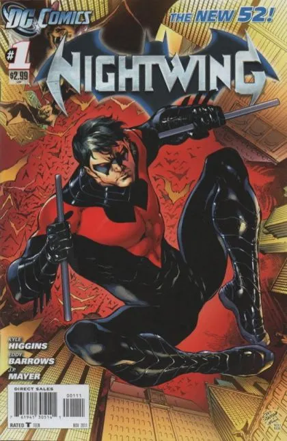 Nightwing, Vol. 3 #1 Eddy Barrows Regular comic book cover, 2011