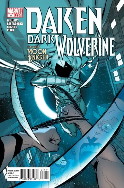 Daken: Dark Wolverine #14 Direct Edition comic book cover, 2011