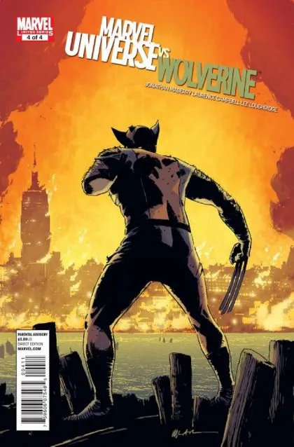 Marvel Universe vs. Wolverine #4 comic book cover, 2011