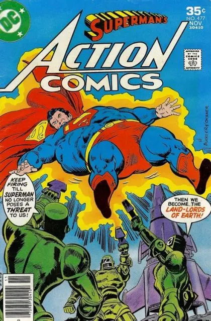Action Comics, Vol. 1 #477 comic book cover, 1977