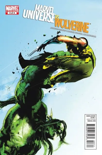 Marvel Universe vs. Wolverine #3 comic book cover, 2011