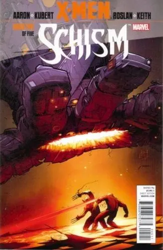 X-Men: Schism #5 Adam Kubert Regular Cover comic book cover, 2011
