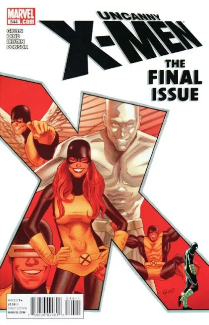 Uncanny X-Men, Vol. 1 #544 Direct Edition comic book cover, 2011