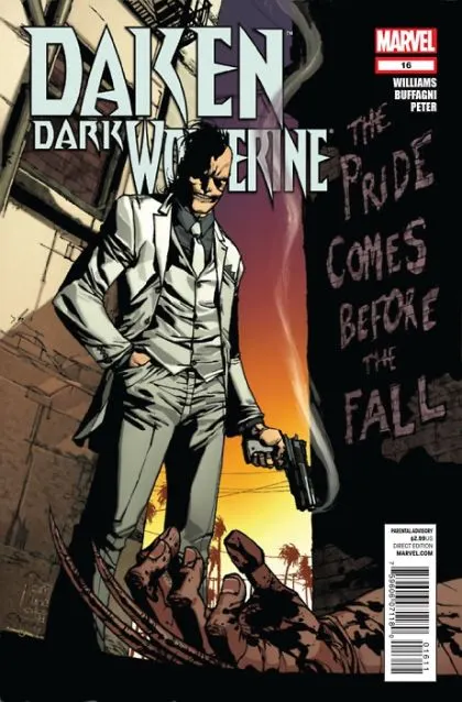 Daken: Dark Wolverine #16 comic book cover, 2011