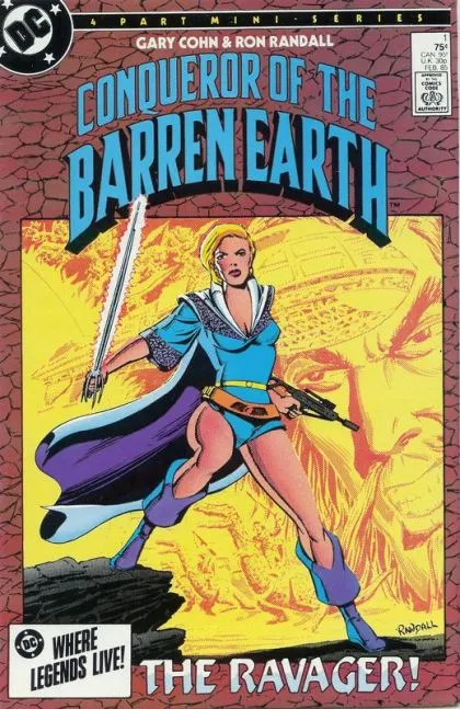 Conqueror of the Barren Earth #1 Direct Edition comic book cover, 1985