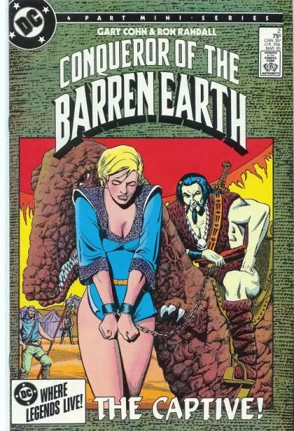 Conqueror of the Barren Earth #2 Direct Edition comic book cover, 1985