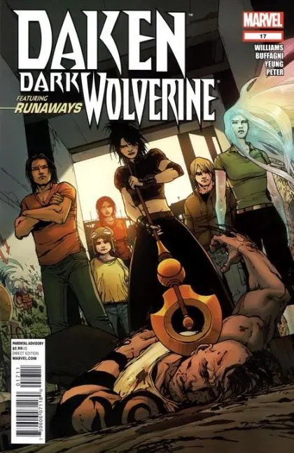 Daken: Dark Wolverine #17 comic book cover, 2012