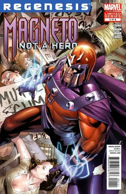 Magneto: Not a Hero #1 comic book cover, 2012