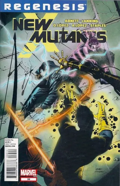 New Mutants, Vol. 3 #35 comic book cover, 2011