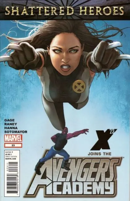 Avengers Academy #23 Direct Edition comic book cover, 2012