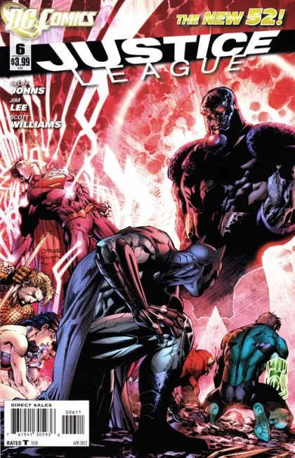 Justice League, Vol. 1 #6 Jim Lee Regular comic book cover, 2012