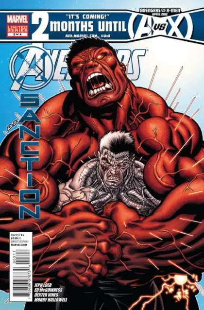 Avengers: X-Sanction #3 Ed McGuinness Regular Cover comic book cover, 2012