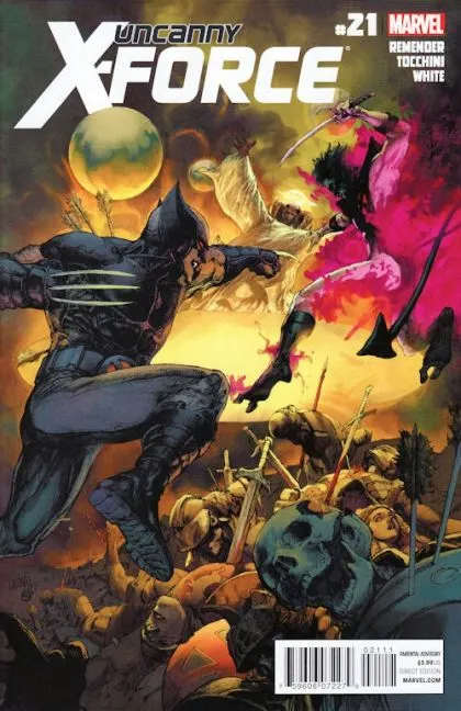 Uncanny X-Force, Vol. 1 #21 comic book cover, 2012