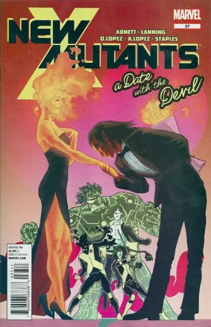 New Mutants, Vol. 3 #37 comic book cover, 2012