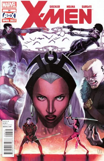 X-Men, Vol. 2 #26 comic book cover, 2012
