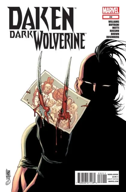 Daken: Dark Wolverine #22 comic book cover, 2012