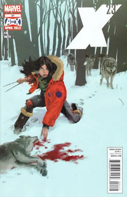 X-23, Vol. 3 #21 comic book cover, 2012