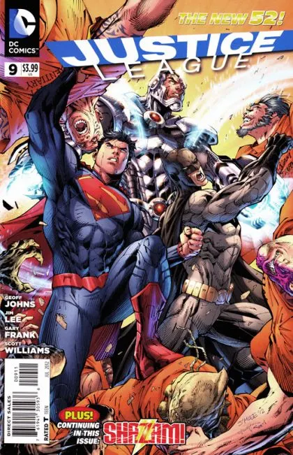 Justice League, Vol. 1 #9 Jim Lee Regular Cover comic book cover, 2012